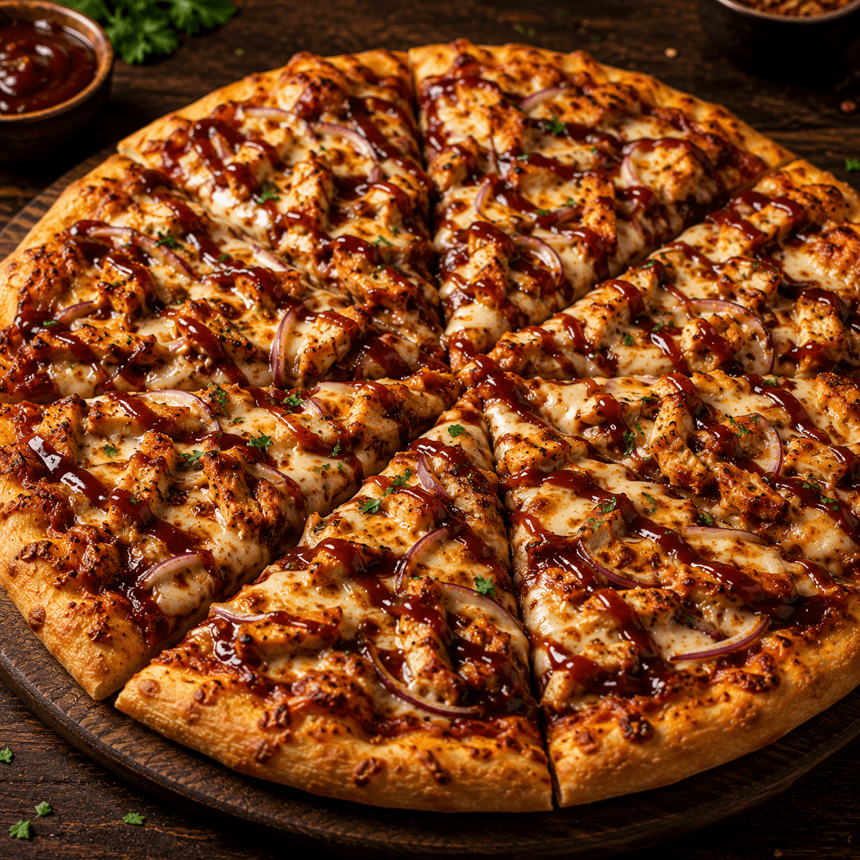 12" MED BBQ Chicken Pizza
