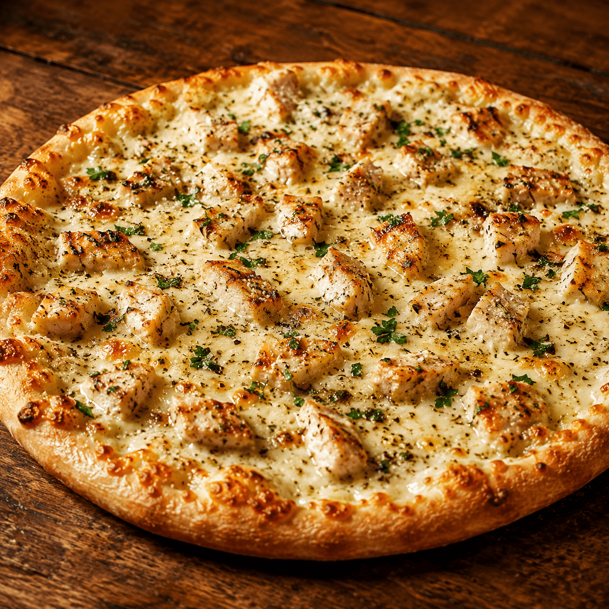 12" MED Alfredo Chicken Pizza